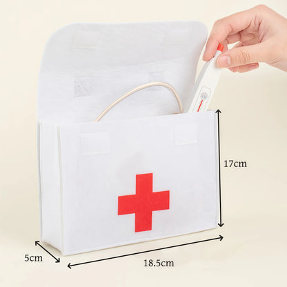 Wooden Doctor Kit Pretend Play Set