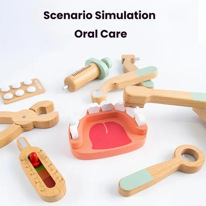 Wooden Doctor Kit Pretend Play Set