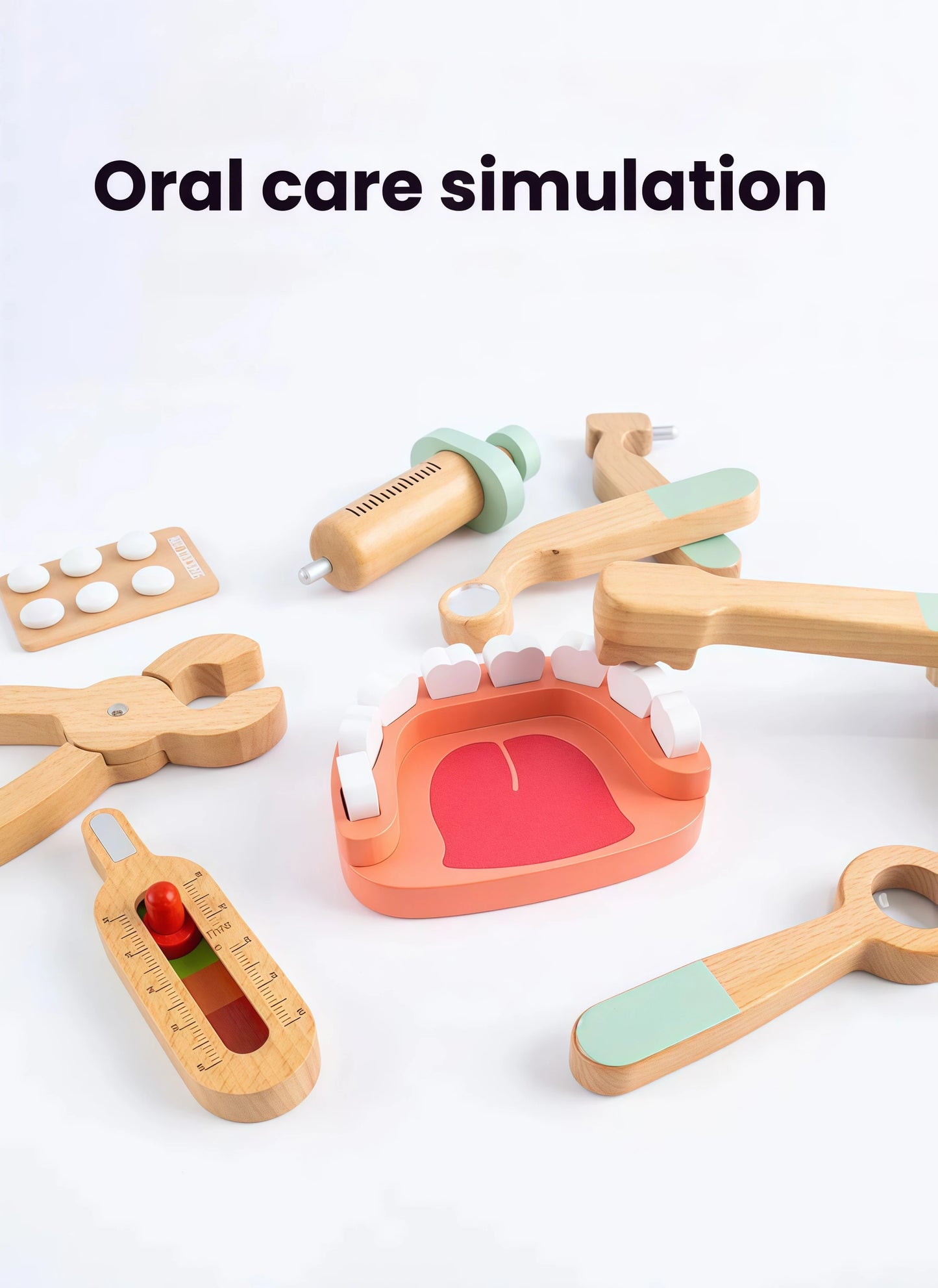 Wooden Doctor Kit Pretend Play Set