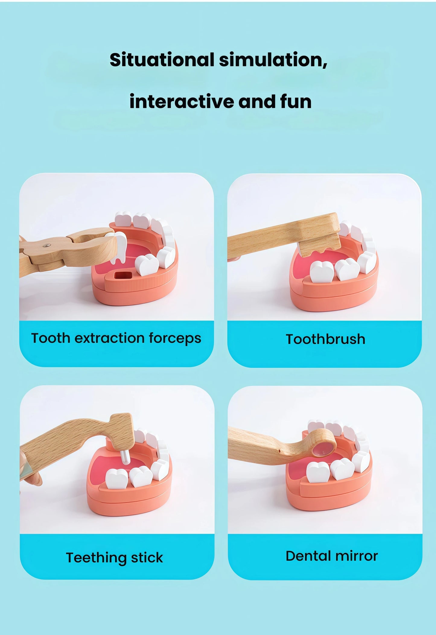 Wooden Doctor Kit Pretend Play Set