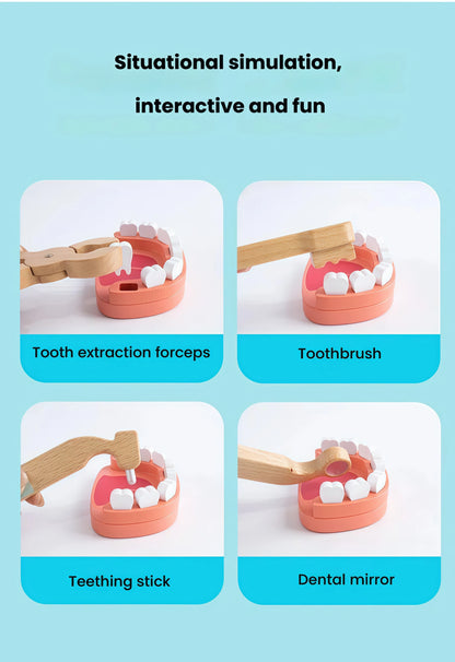 Wooden Doctor Kit Pretend Play Set