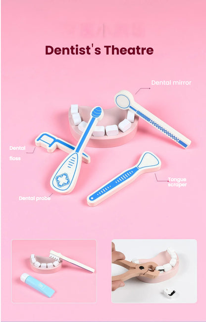 Wooden Doctor Kit Pretend Play Set