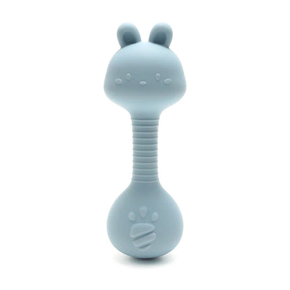 Silicone Baby Rattle &amp; Teething Toy - Rabbit Design