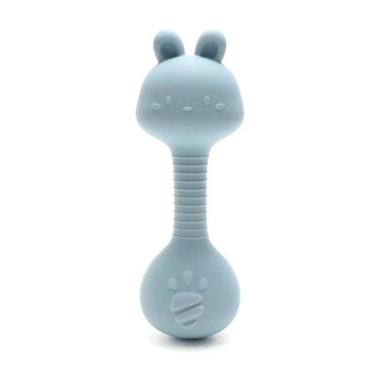 Silicone Baby Rattle &amp; Teething Toy - Rabbit Design