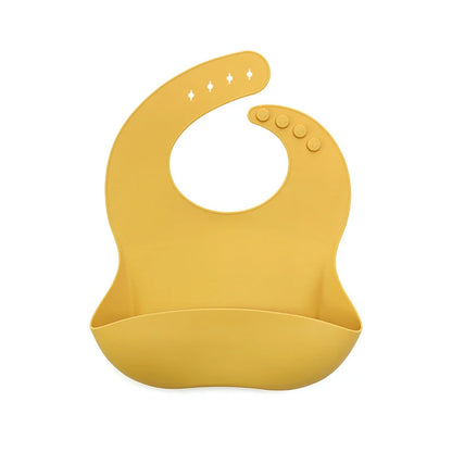 Waterproof Silicone Baby Bib with Pocket