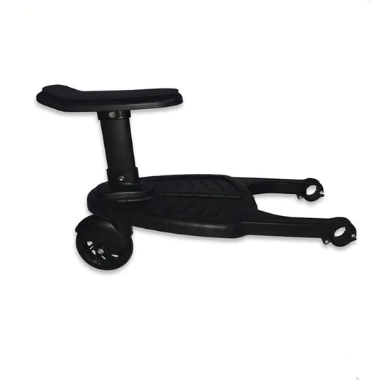 Universal Stroller Step Board Adapter with Seat - Single Wheel