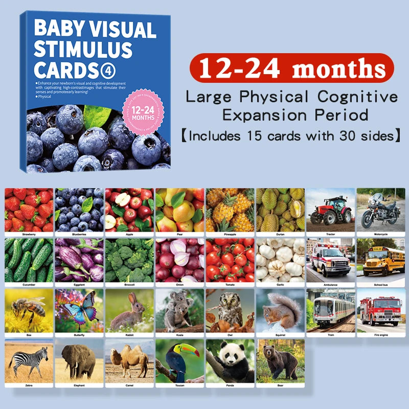 Baby Visual Stimulation Flash Cards