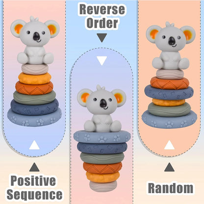 Baby Montessori Koala Stacking Tower