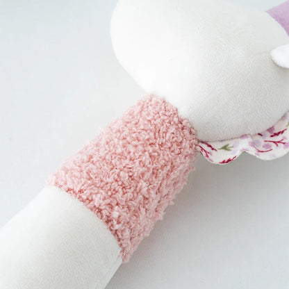 Soft Baby Hand Rattle - Cartoon Animal Design