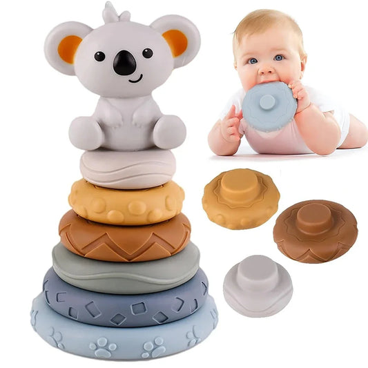 Baby Montessori Koala Stacking Tower