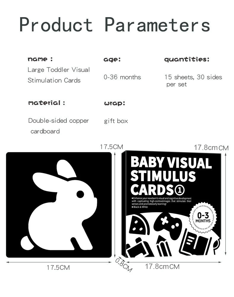 Baby Visual Stimulation Flash Cards