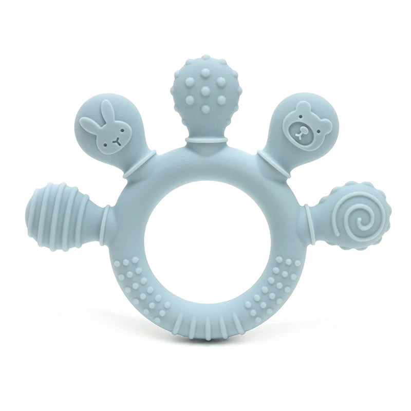 Silicone Hand-Shaped Baby Teether Ring