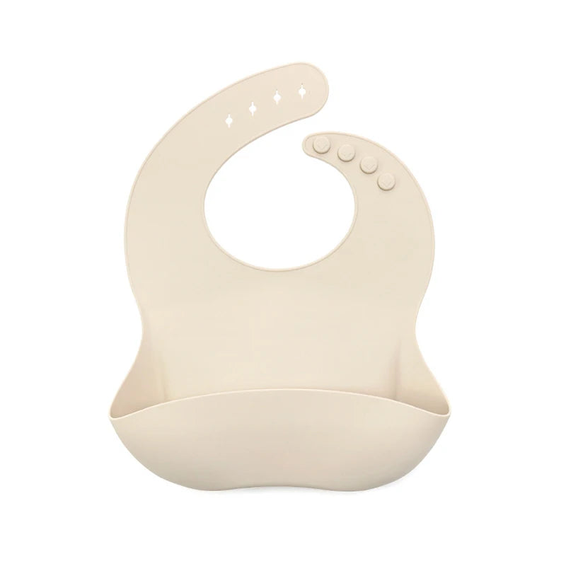 Waterproof Silicone Baby Bib with Pocket