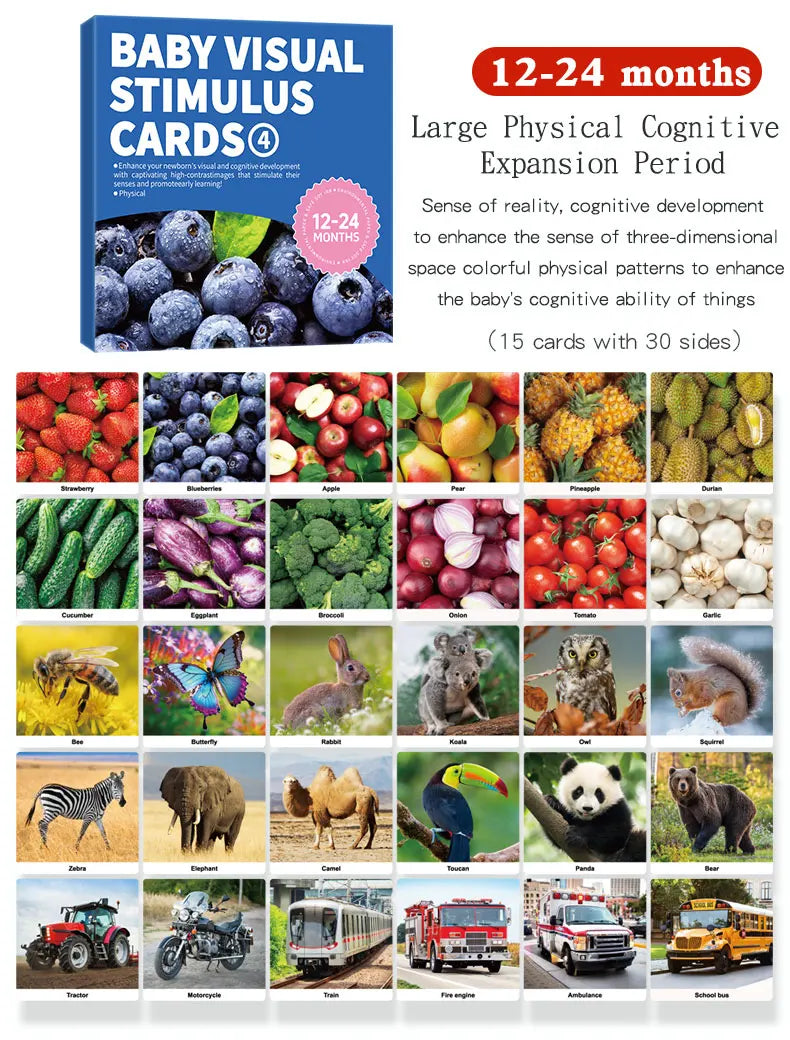 Baby Visual Stimulation Flash Cards