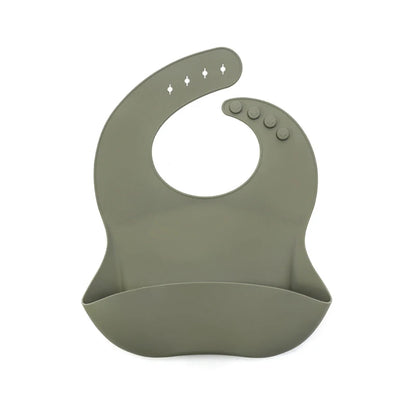 Waterproof Silicone Baby Bib with Pocket