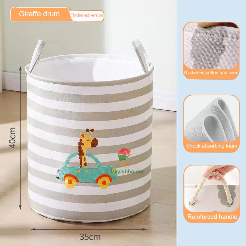 Foldable Linen Storage Basket with Handles