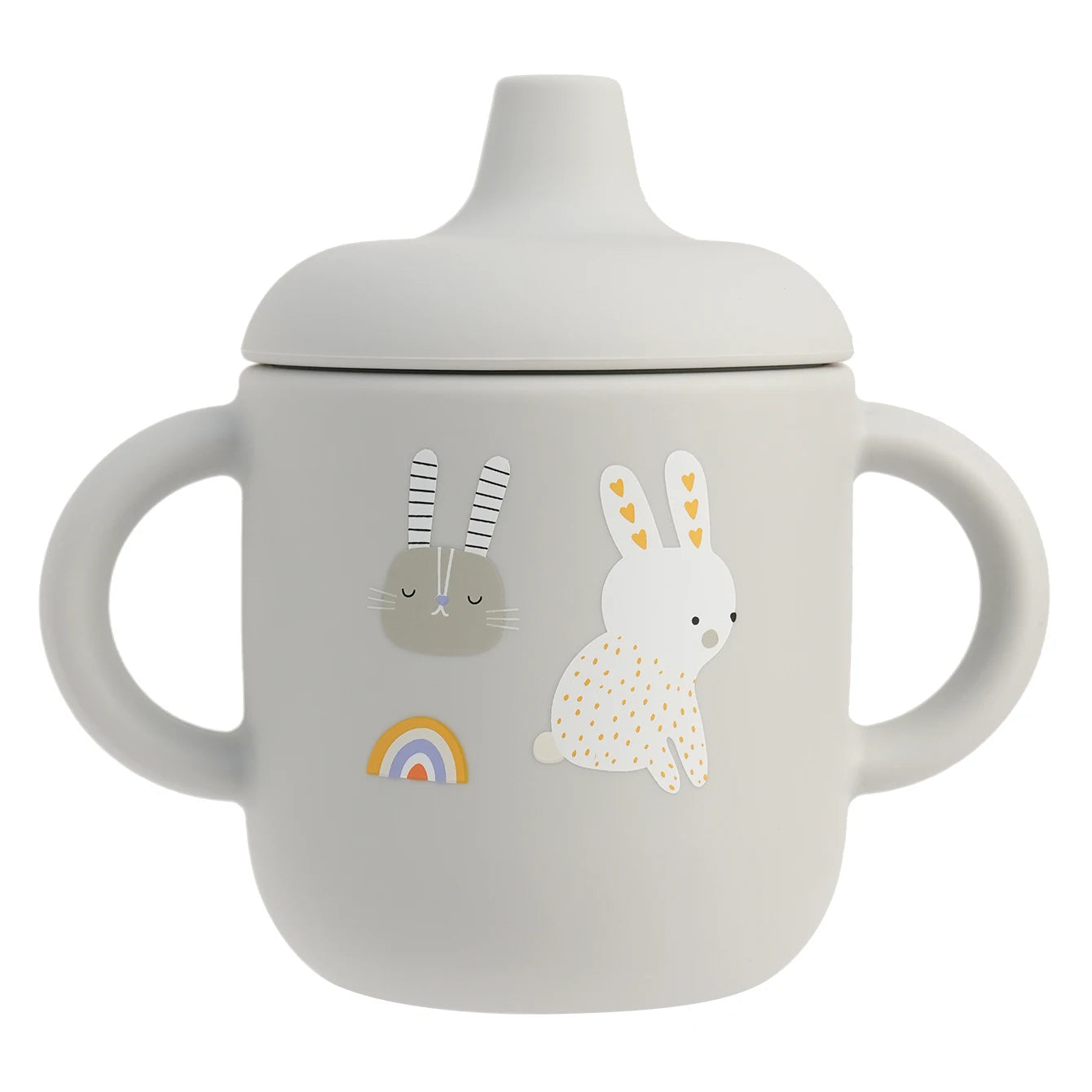 Cartoon Silicone Baby Training Cup with Handles