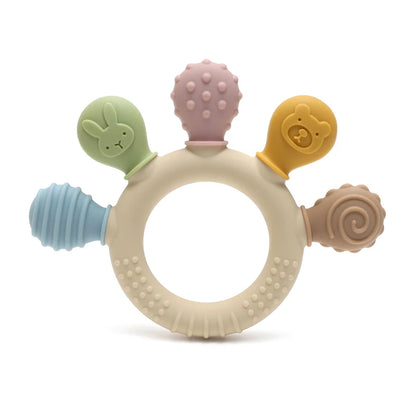 Silicone Hand-Shaped Baby Teether Ring