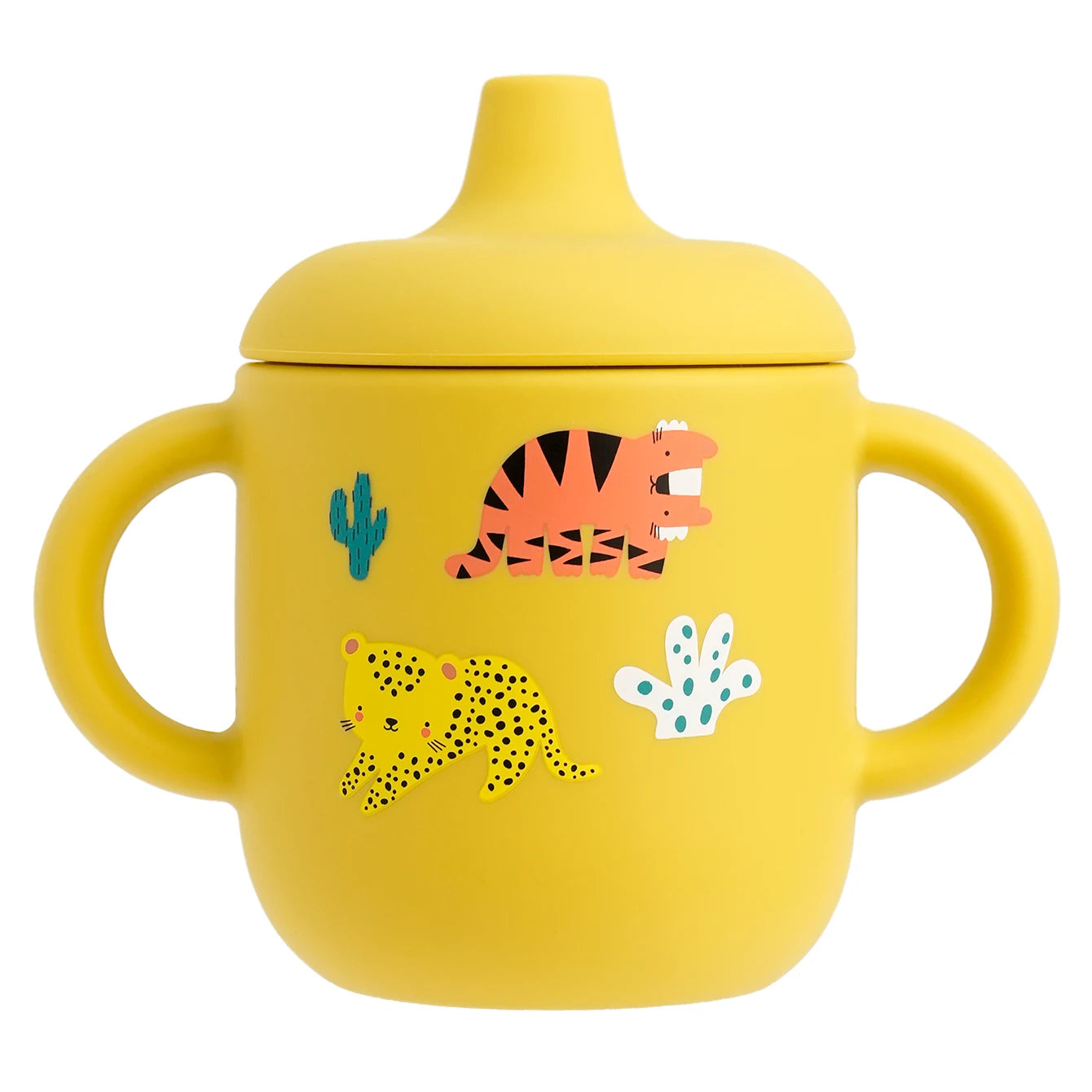 Cartoon Silicone Baby Training Cup with Handles