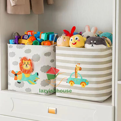 Foldable Linen Storage Basket with Handles
