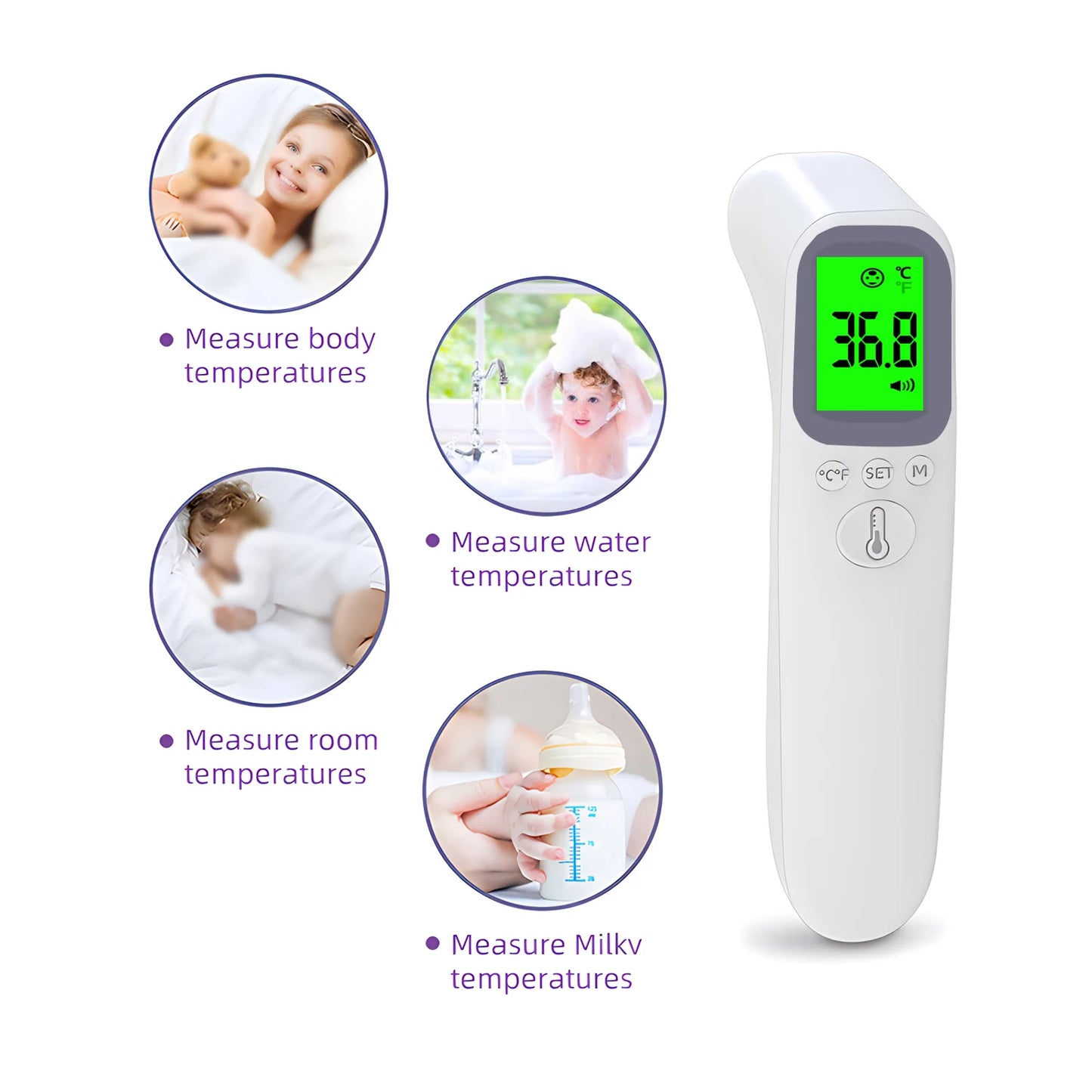(Product out of stock)Non-Contact Infrared Digital Forehead Thermometer for Baby