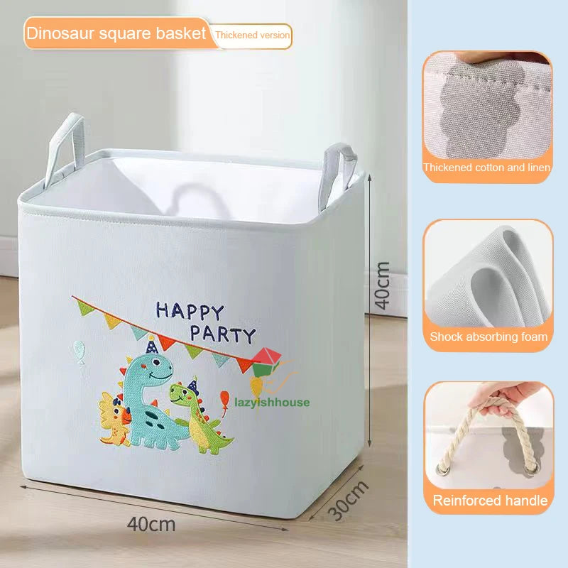 Foldable Linen Storage Basket with Handles