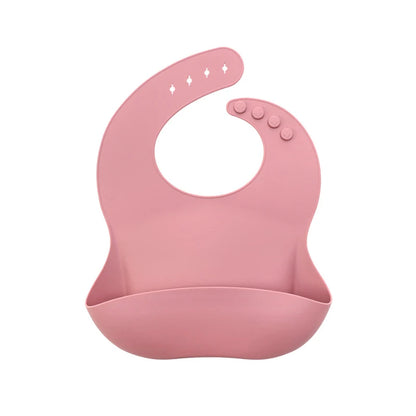 Waterproof Silicone Baby Bib with Pocket