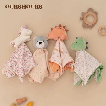 Soft Baby Hand Rattle - Cartoon Animal Design