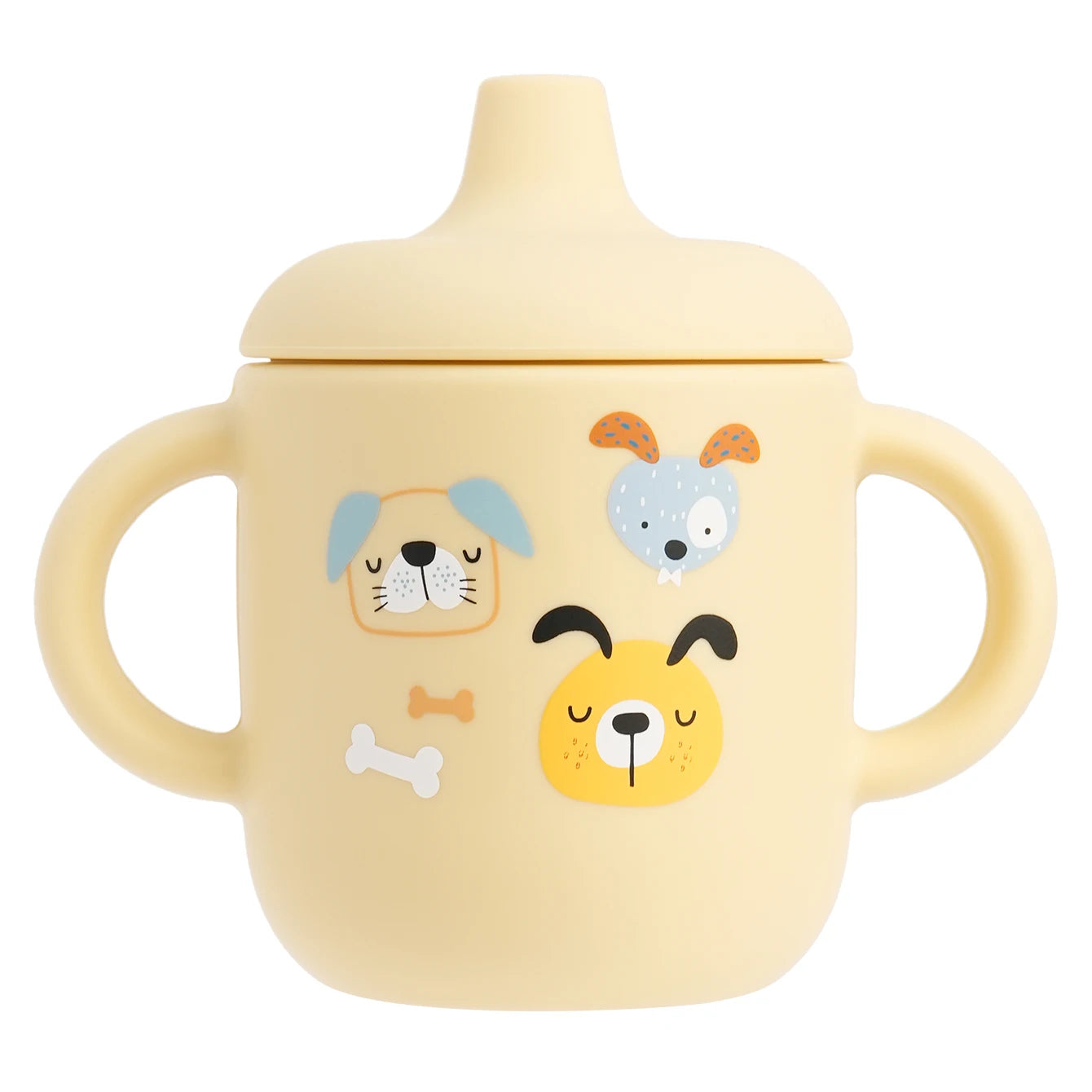 Cartoon Silicone Baby Training Cup with Handles