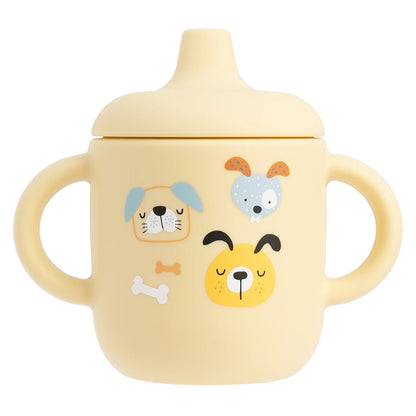 Cartoon Silicone Baby Training Cup with Handles