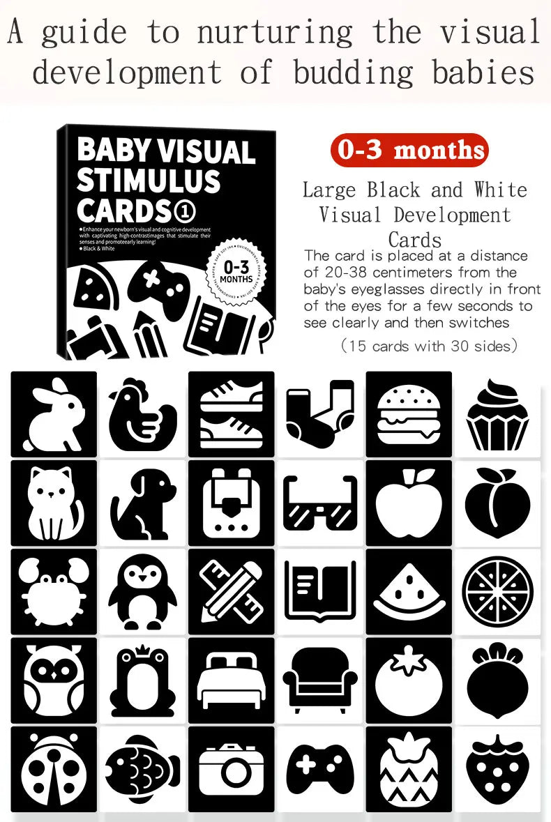 Baby Visual Stimulation Flash Cards