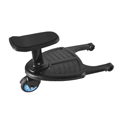 Universal Stroller Step Board Adapter with Seat - Single Wheel