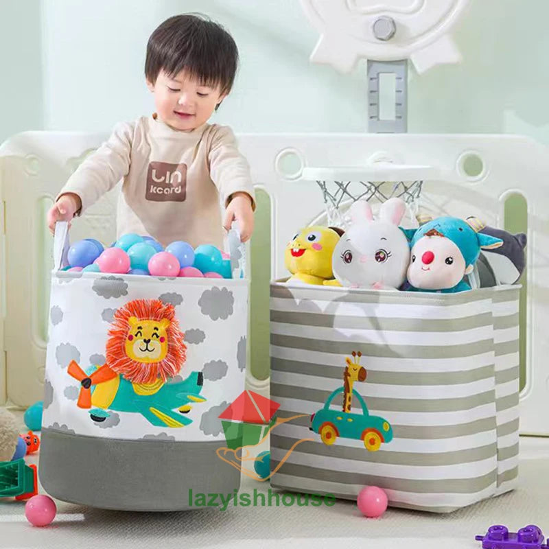 Foldable Linen Storage Basket with Handles