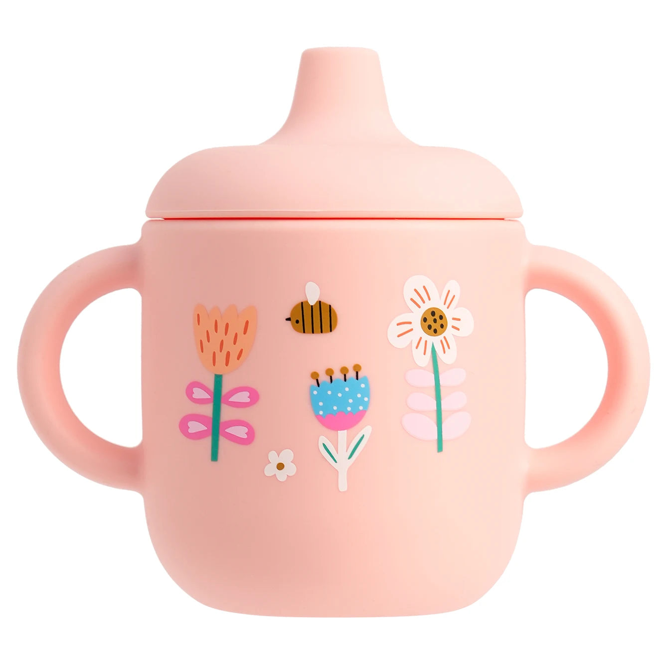 Cartoon Silicone Baby Training Cup with Handles