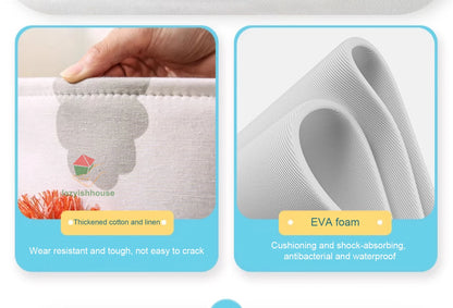 Foldable Linen Storage Basket with Handles