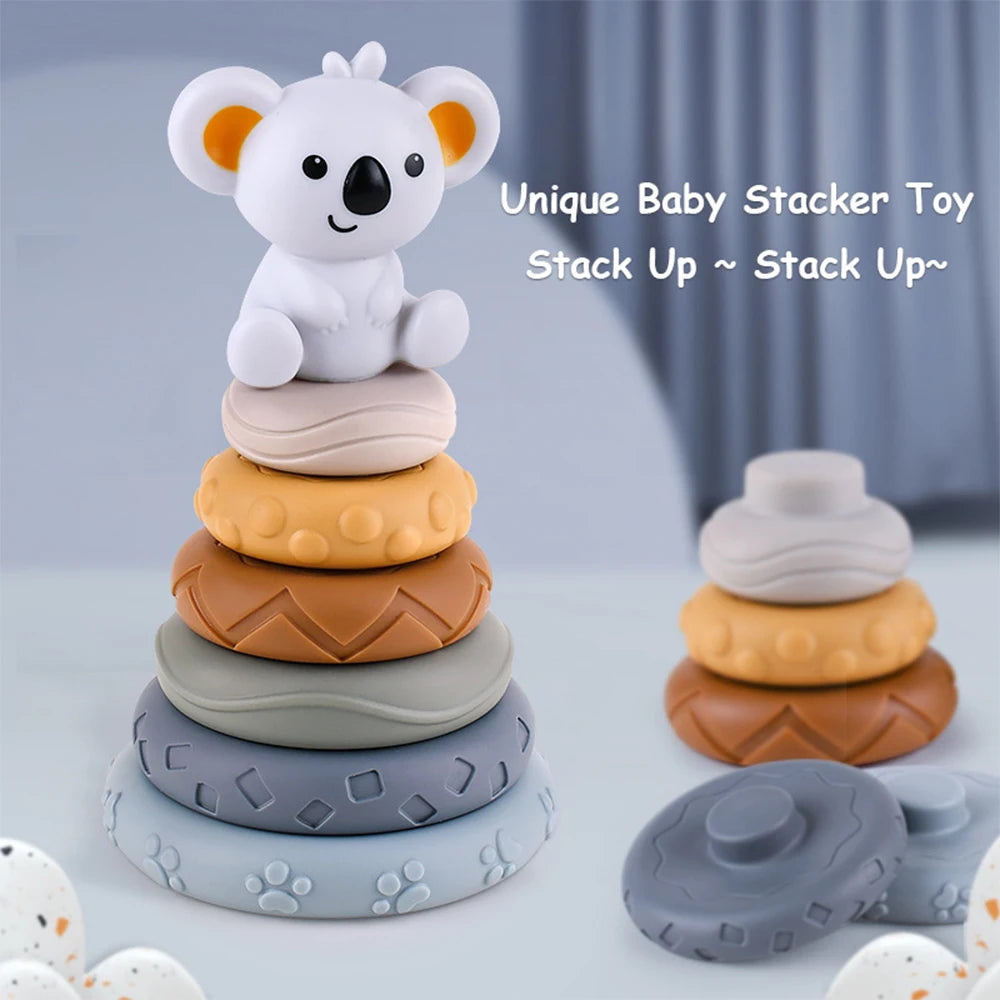 Baby Montessori Koala Stacking Tower