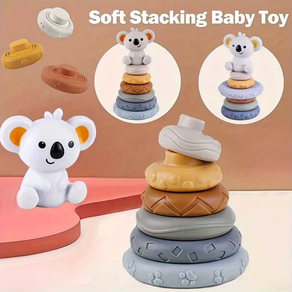 Baby Montessori Koala Stacking Tower