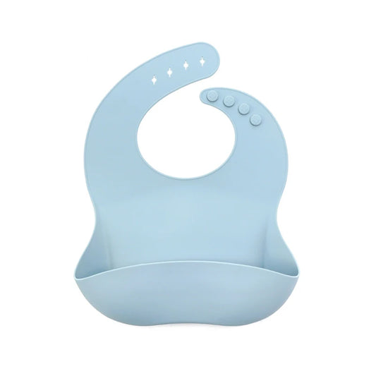 Waterproof Silicone Baby Bib with Pocket