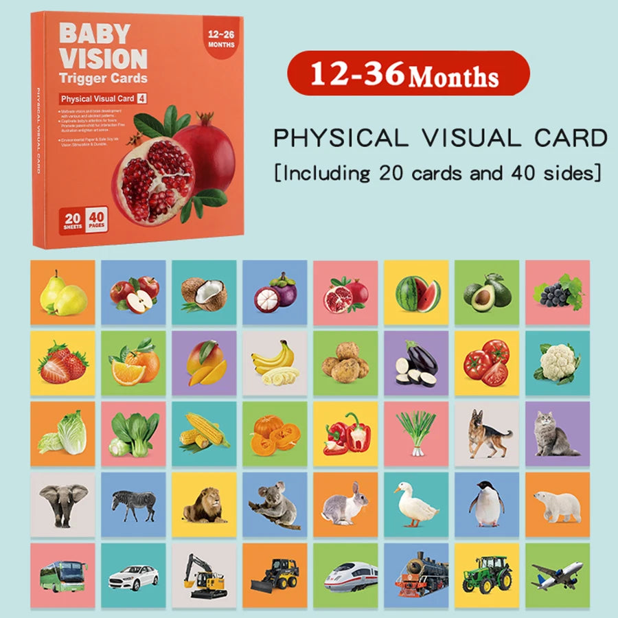 Baby Visual Stimulation Flash Cards