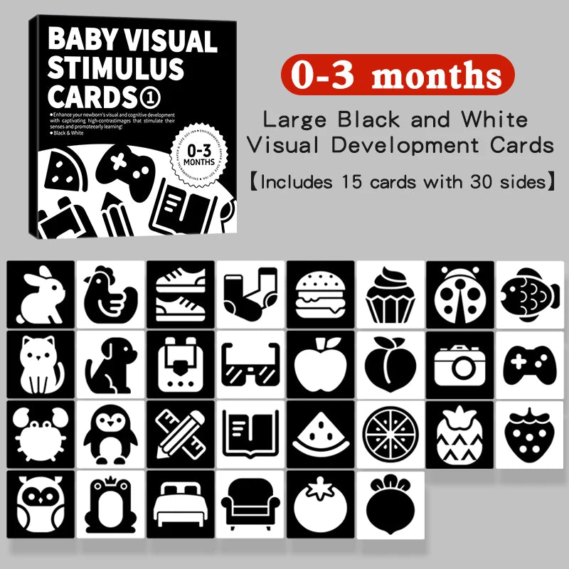 Baby Visual Stimulation Flash Cards