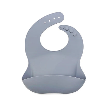 Waterproof Silicone Baby Bib with Pocket