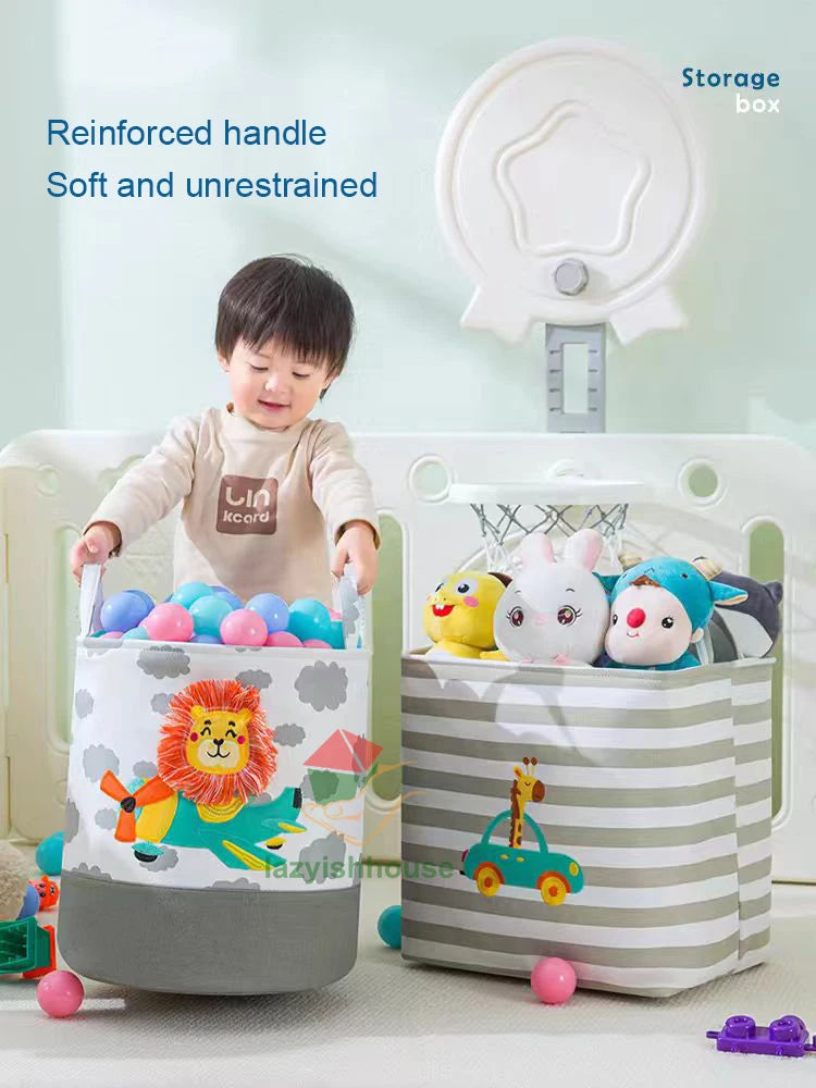 Foldable Linen Storage Basket with Handles