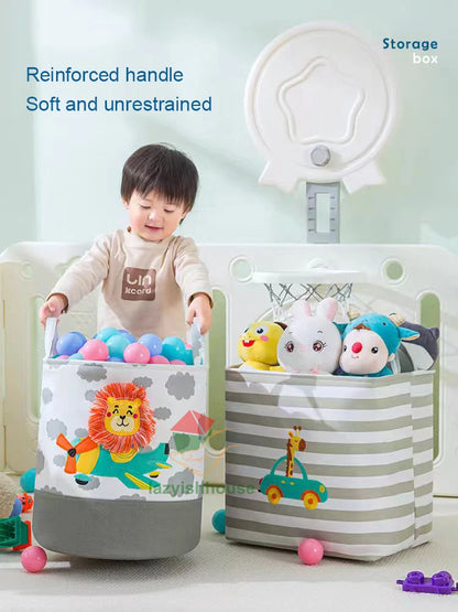 Foldable Linen Storage Basket with Handles