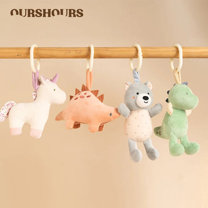 Cartoon Animal Stroller Hanging Toy