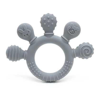 Silicone Hand-Shaped Baby Teether Ring